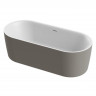 Акриловая ванна Cezares METAURO-INT-Central-180-80-60-B-W-MATT