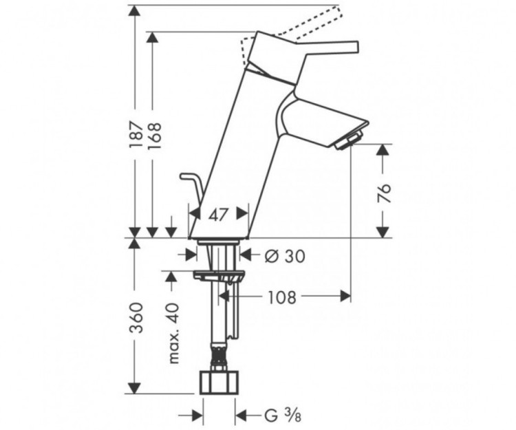 Смеситель для раковины Hansgrohe Talis 32040000