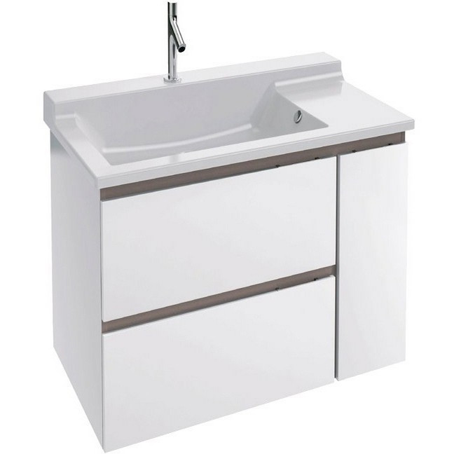 Тумба под раковину Jacob Delafon Soprano 76 подвесная 3 ящика