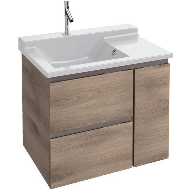 Тумба под раковину Jacob Delafon Soprano 76 подвесная 3 ящика