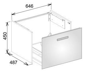 Тумба под раковину Keuco Royal Universe 32750280000