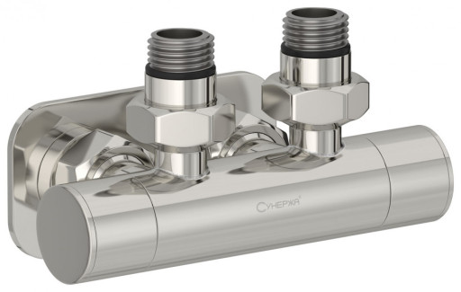 Вентиль 2х1/2&quot; Сунержа угловой скрытый-скрытый EU50 Без покрытия