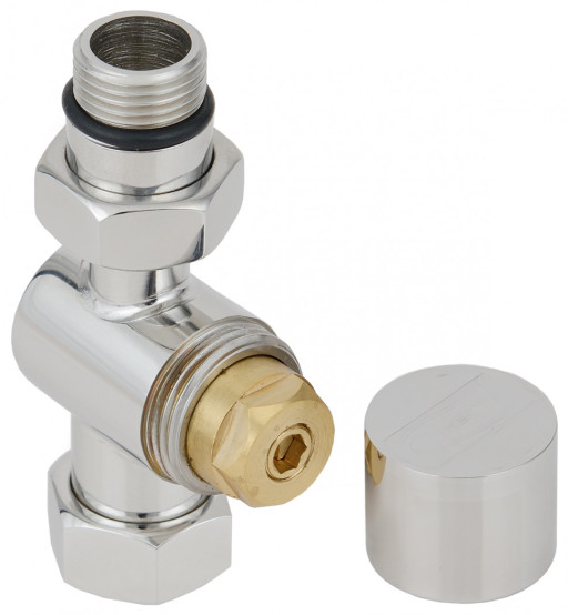 Вентиль Сунержа прямой под шестигранник G 1/2&quot; НР х G 3/4&quot; НГ Матовая шампань