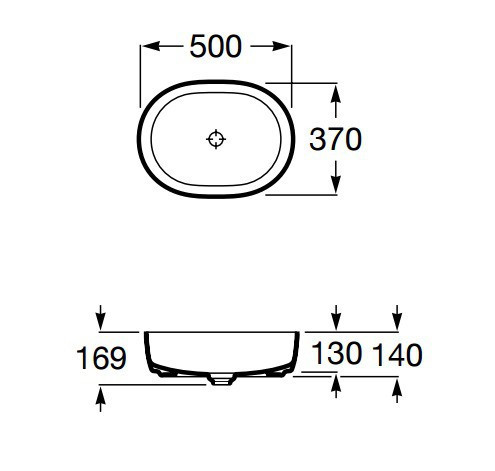 Раковина-чаша Roca Inspira 50 327520000