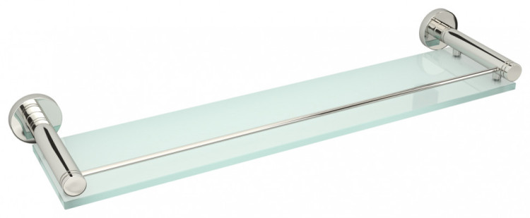 Полка Сунержа КАНЬОН стеклянная с ограничителем / L 500 Золото