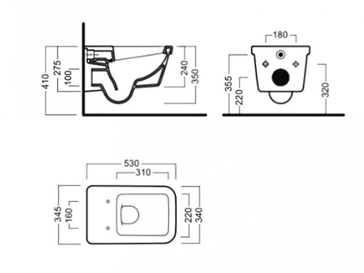 Унитаз Hatria Erika Pro Q YXJO подвесной