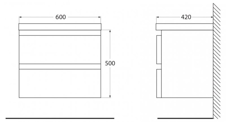 Раковина из искусственного мрамора BelBagno EA-600-LVB