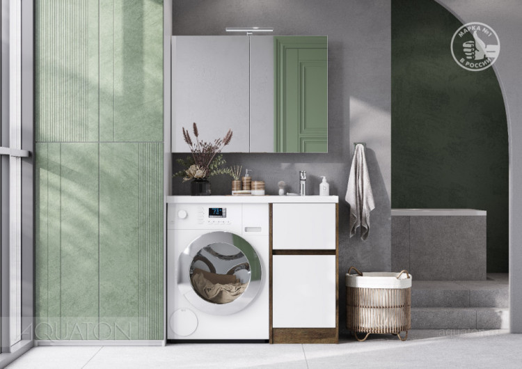 Тумба под раковину AQUATON Лондри 40 Дуб Рустикальный без фасада 1A267001LHDR0