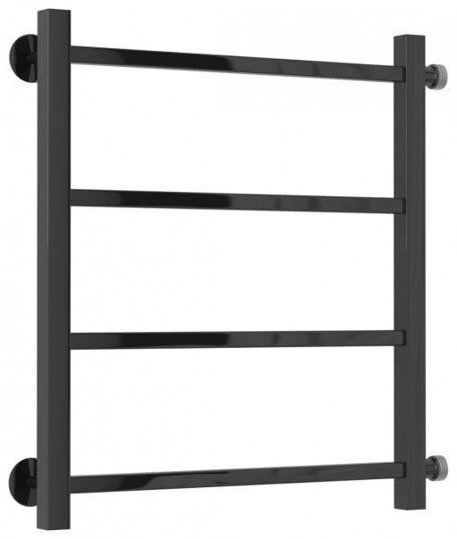 Полотенцесушитель водяной Стилье Версия-КБ 500х500 (4) П 20х20 Чёрный