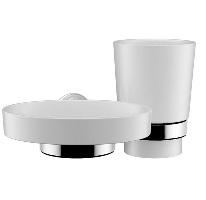 Стакан для зубных щеток с мыльницей Fixsen Best FX-71606+08