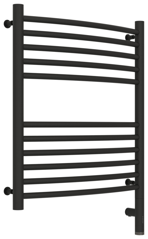 Полотенцесушитель электрический Сунержа Богема 3.0 выгнутая 600х500 МЭМ правый Тёмный титан муар