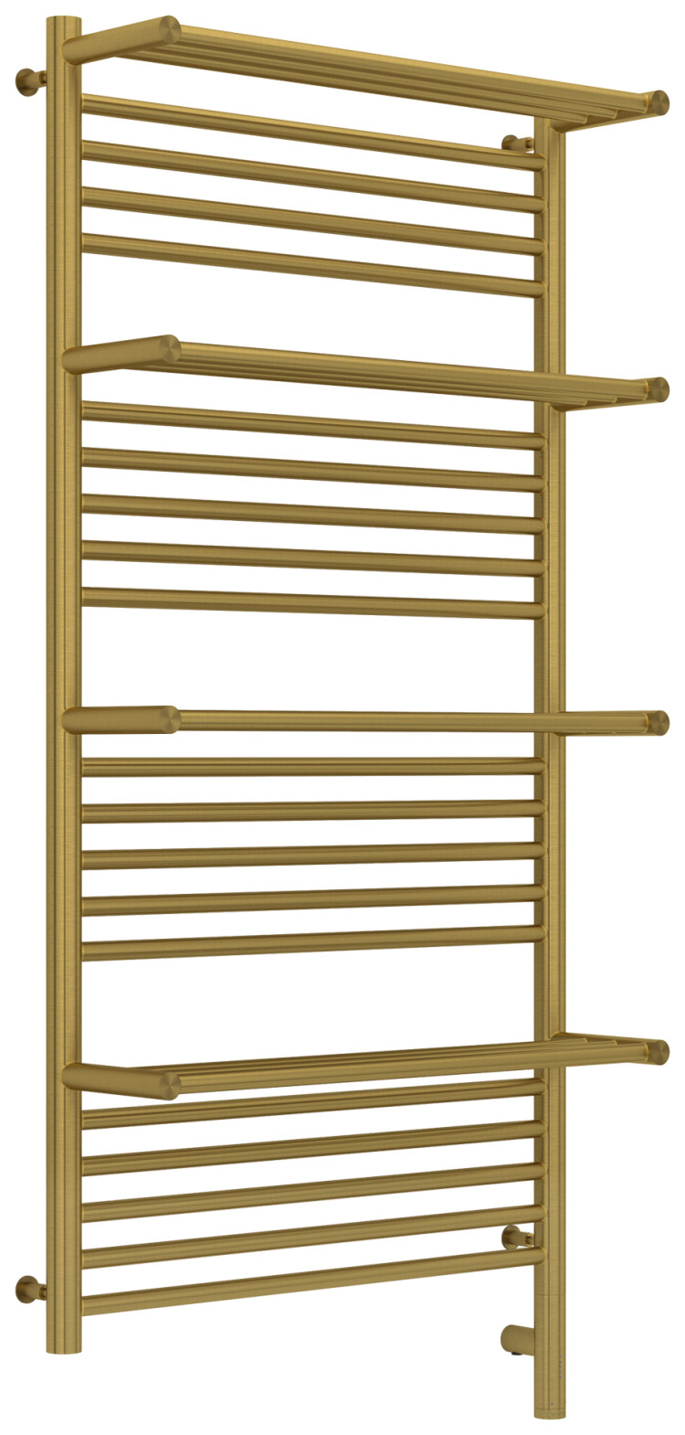 Полотенцесушитель электрический Сунержа Богема с 4 полками 3.0 1200х600 / МЭМ правый Состаренная латунь