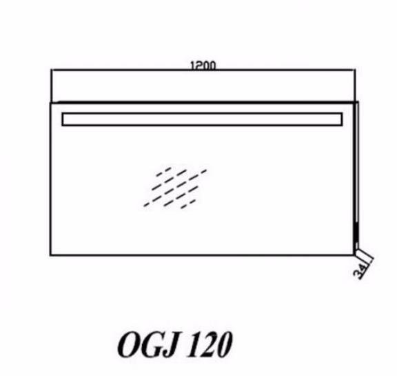 Зеркало Kolpa San Jolie OGJ 120 WH/WH