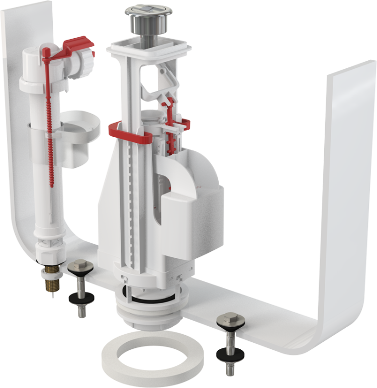 Выпускной комплект с двойной кнопкой Alcadrain SA08ASK 3/8
