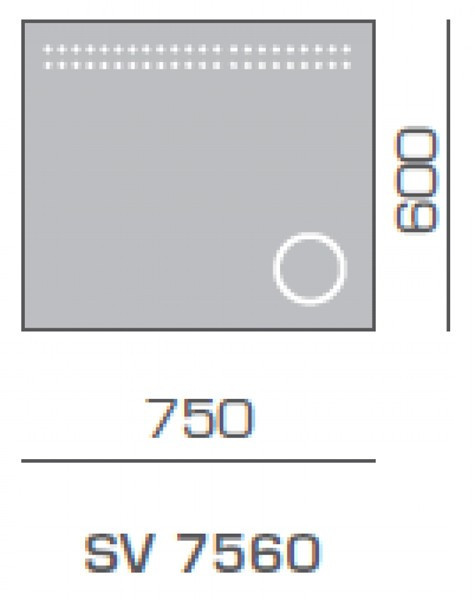Зеркало SanVit Вела 75 с подсветкой
