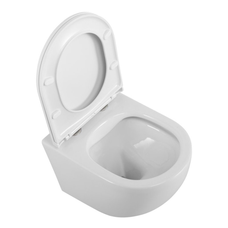 Унитаз подвесной с сиденьем BelBagno UNO + Система инсталляции для унитазов с кнопкой смыва BB005-PR-CH Cezares BB3105CHR/SC/BB002-80/BB005-PR-CHROME