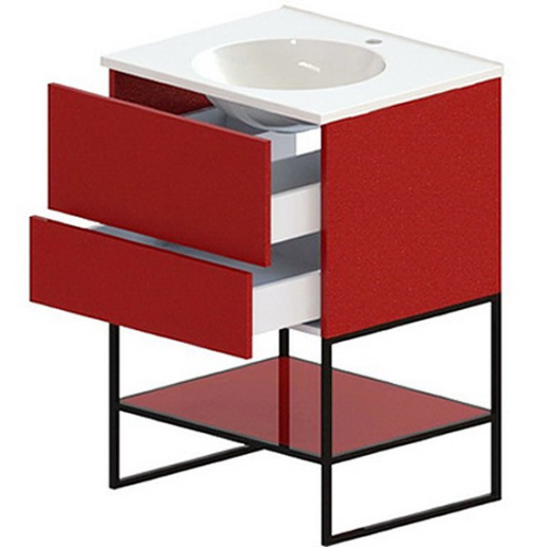 Тумба с раковиной Astra Form Лофт 60 2 ящика