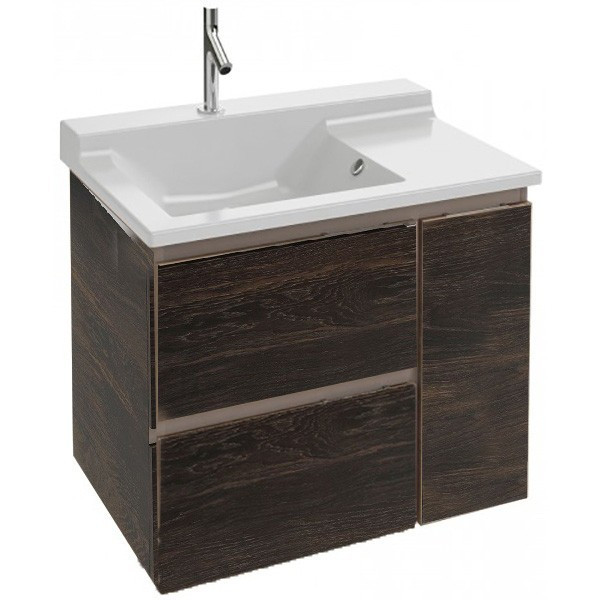 Тумба под раковину Jacob Delafon Soprano 80 подвесная 1 дверца 2 ящика