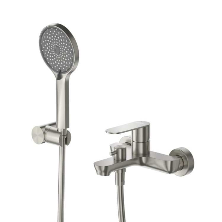 Смеситель для ванны и душа в комплекте с ручным душем, шлангом и держателем Cezares STYLUS-VD-01