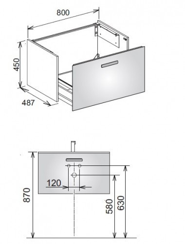 Тумба под раковину Keuco Royal Universe 32760 210000
