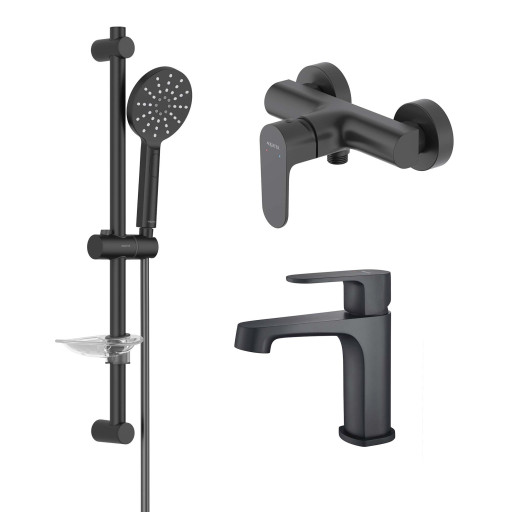 Душевой комплект наружного монтажа Aquatek ОБЕРОН AQ1231MB