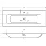База под раковину подвесная с двумя выкатными ящиками Cezares DUET-N-800-2C-SO-GR-P