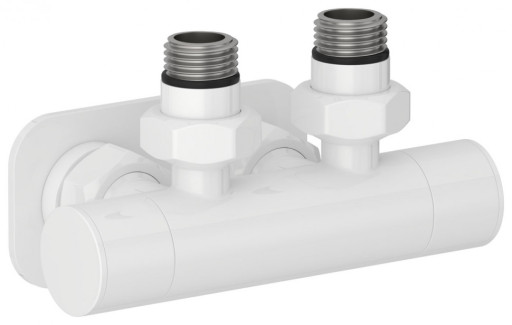 Вентиль 2х1/2&quot; Сунержа угловой скрытый-скрытый EU50 Белый