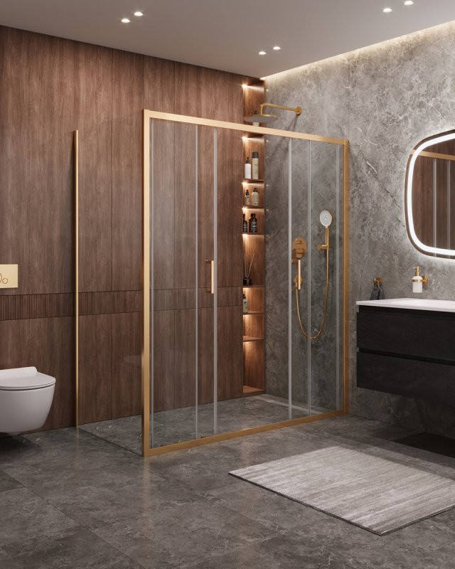 Душевой уголок MOLVENO-AH-2/1 Cezares MOLVENO-AH-2/1-170/90-C-BORO-IV