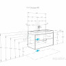 Тумба под раковину AQUATON Оливия 90 бежевый, дуб велл 1A254401OLVG0