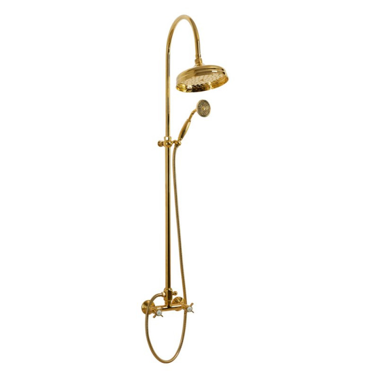 Душевая колонна со смесителем, верхним и ручным душем Cezares LORD-CD-30-03/24-M