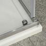 Душевой уголок BELBAGNO UNO-195-AH-1 Cezares UNO-195-AH-1-100/80-P-Cr