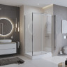 Душевой уголок BELBAGNO UNO-195-AH-1 Cezares UNO-195-AH-1-100/80-P-Cr
