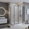 Душевой уголок BELBAGNO UNO-195-AH-1 Cezares UNO-195-AH-1-100/80-P-Cr