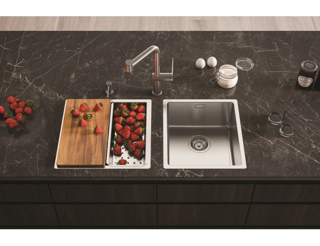 Мойка KOMBINO 20 KMB 90 FI 380X440 F/S  в комплекте с сифоном 1130550,
