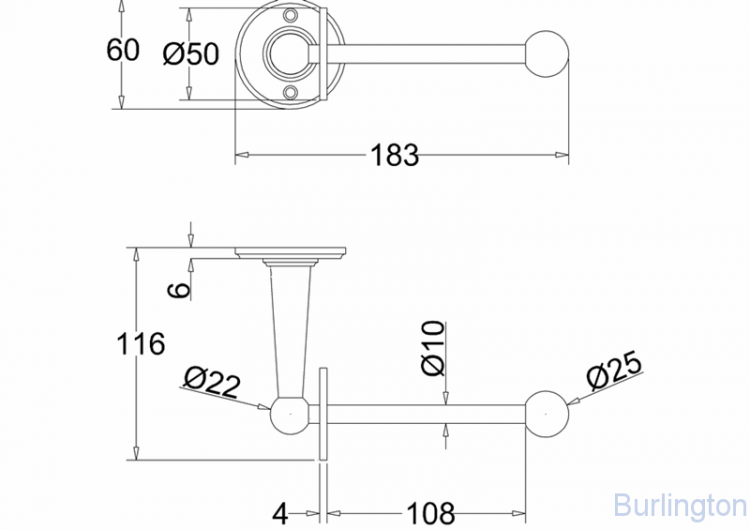 Бумагодержатель для запасного рулона [A6 CHR]