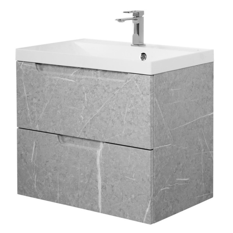 База под раковину подвесная с двумя выкатными ящиками 700x450x570 BelBagno VITTORIA-700-2C-SO-GO-P