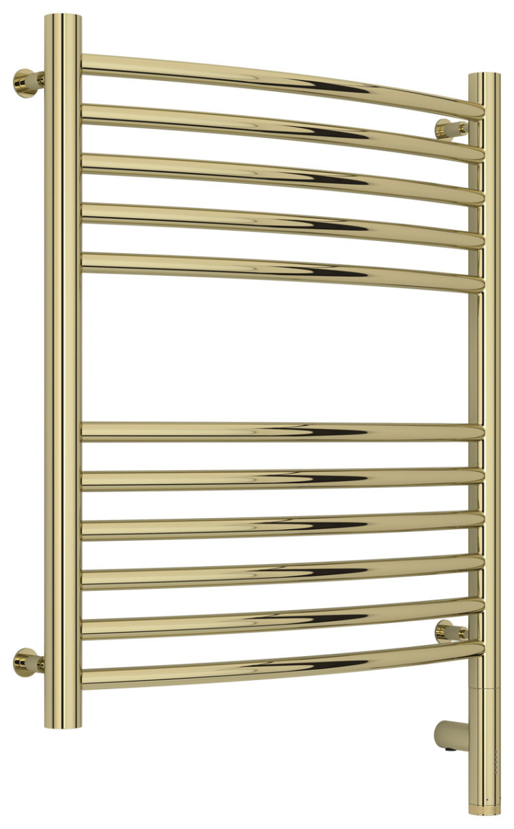 Полотенцесушитель электрический Сунержа Богема 3.0 выгнутая 600х500 МЭМ правый Шампань