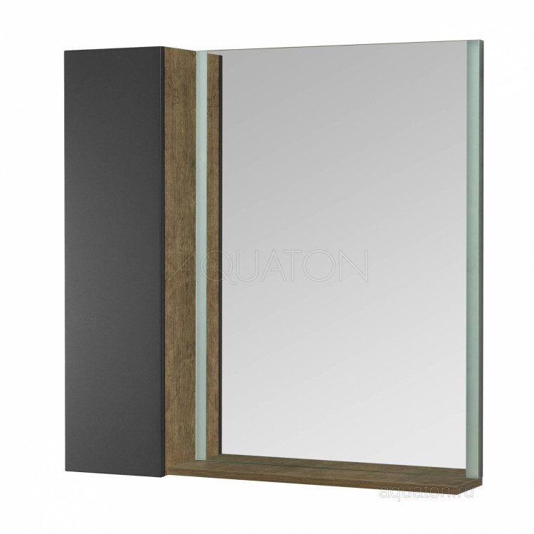Зеркало Aquaton модуль Терра 24 дуб кантри, антрацит 1A247403TEKA0