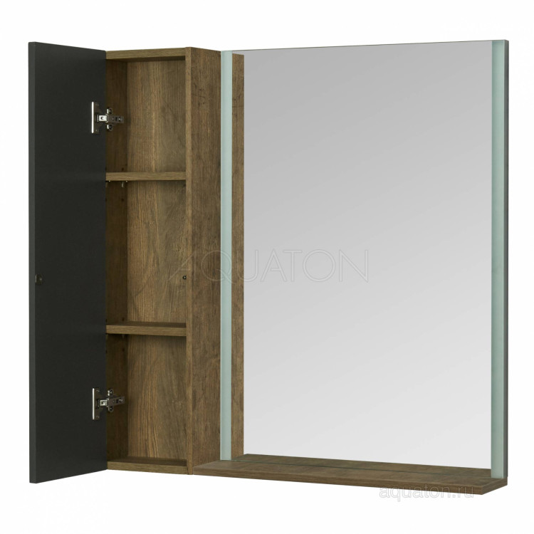 Зеркало Aquaton модуль Терра 24 дуб кантри, антрацит 1A247403TEKA0