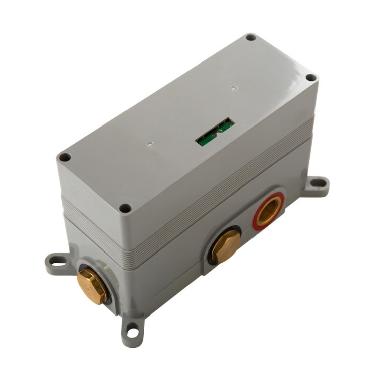 Душевая система встраиваемого монтажа с термостатическим смесителем с верхним и ручным душем, верхний душ из ABS диаметр 300 мм Cezares CZR-B-VDIM-30-T-NOP