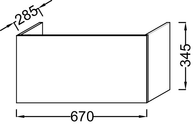 Ножки B35 см, матовый хром Jacob Delafon ODEON UP EB896-M1