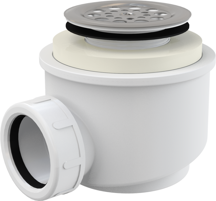 Сифон для душевого поддона с нержавеющей peшeткой Alcadrain A46-50