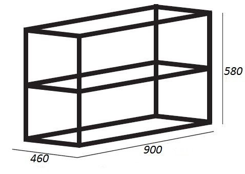 Столешница из керамогранита 900x460x20 Cezares KEP-90-MCO