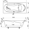 Акриловая ванна Vagnerplast Kleopatra 160x70