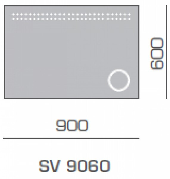 Зеркало SanVit Вела 90 с подсветкой