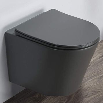 COMFORTY Унитаз подвесной 105MDH безободковый графит матовый