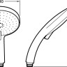 5-ти режимный ручной душ диаметром 140 мм Jacob Delafon CITRUS E12978-CP