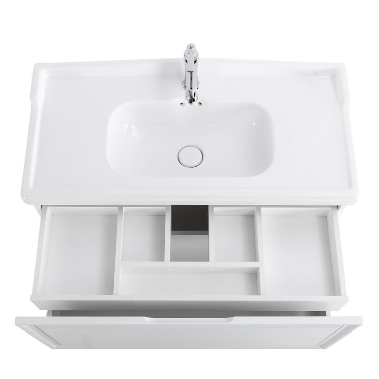 Шкаф подвесной с одной распашной дверцей с доводчиками, с двумя полками, 400x300x1000 Cezares GIUBILEO-1000-1A-SC-BL