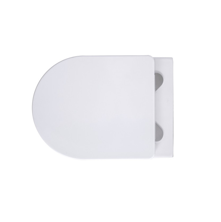 Унитаз подвесной Aquatek AQ1106T-00 ЕВРОПА TORNADO 490*360*250мм, тонкое сиденье с механизмом плавного закрывания, крепеж