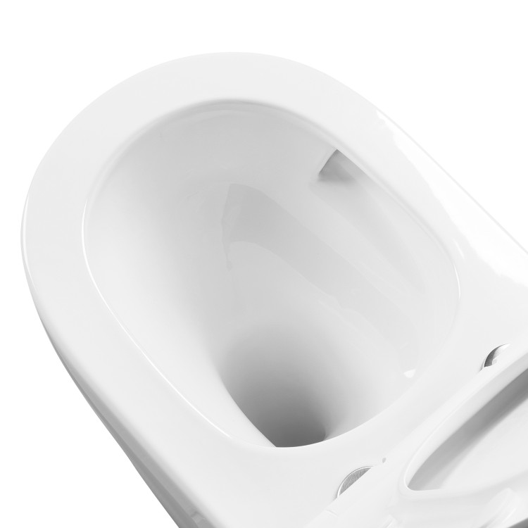 Унитаз подвесной Aquatek AQ1106T-00 ЕВРОПА TORNADO 490*360*250мм, тонкое сиденье с механизмом плавного закрывания, крепеж